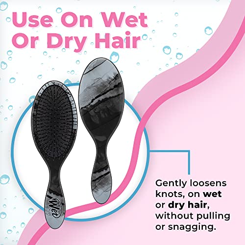 Wet Brush Original Detangler Hair Brush, Gravel - All Hair Types - Ultra-Soft IntelliFlex Detangler Bristles Glide Through Tangles with Ease - Pain-Free Comb for Men & Women