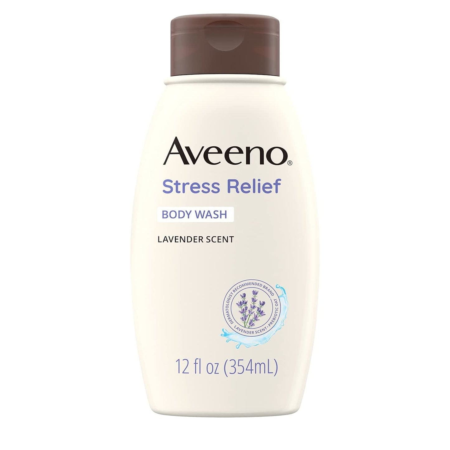 Aveeno Stress Relief Body Wash with Soothing Oat,Lavender, Chamomile & Ylang-Ylang Essential Oils, Hypoallergenic, Dye-Free & Soap-Free Calming Body Wash gentle on Sensitive Skin, 12 fl. oz(Pack of 2)