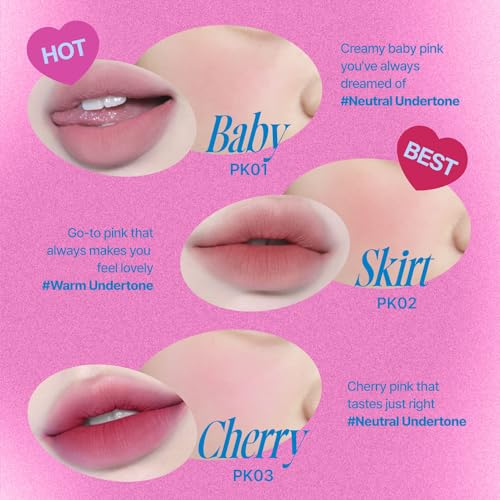 fwee Lip&Cheek Blurry Pudding Pot | Blushed Moment - Skirt | Makeup Blush, Buildable Lightweight, Multi-Use Soft Matte Finish | 5g