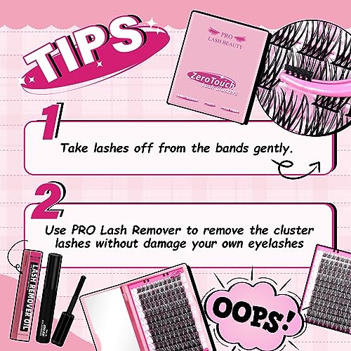 Lash Clusters, 120 Pcs Individual Cluster Lashes DIY Lash Extension Zero Touch-C-10-18mix Eyelash Clusters Volume Wispy Lashes Super Thin Band Reusable Soft & Comfortable(Tufted-D-10-18 mix)