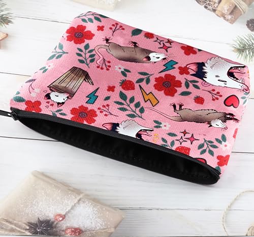 XYANFA Opossum Gifts For Women Possum Makeup Bag Possum Gifts For Opossum Lovers Opossum Cosmetic Bag (Opossum Tote Bag)