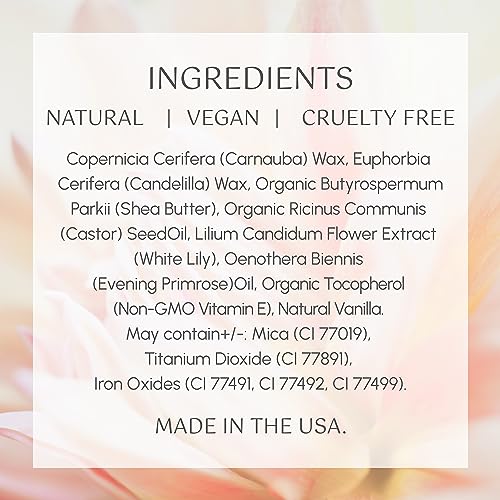 Mom's Secret Lily Natural Organic Lip Gloss, Vegan, Gluten Free, Cruelty Free, Made in the USA, 0.28 oz./8 g. (Saltwater Kisses)