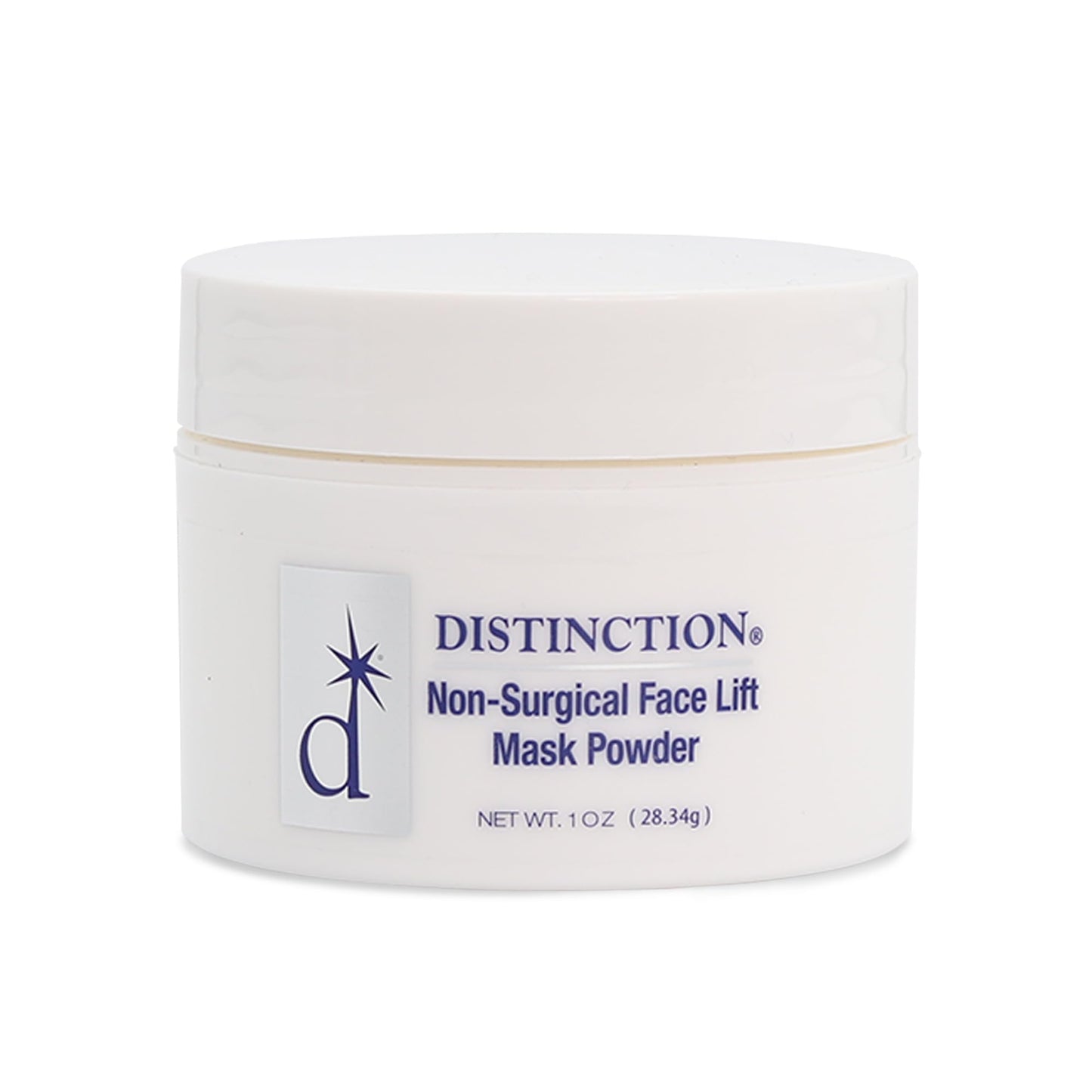 Distinction Non-Surgical Face Lift Mask Powder | Antiaging Mask to Tighten & Tone Skin | Contains Vitamin E for Radiant Younger Skin (1 Oz)