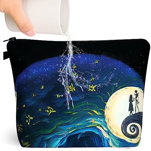 Noozion Makeup Bag for Purse Cute Cosmetic Bag Travel Toiletry Bag Pouch Waterproof Organizer Bag for Women Girls (sunflower)