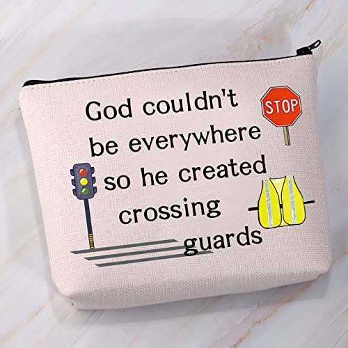 VAMSII Crossing Guard Gifts Lollipop lady Makeup Bag God Couldn’t be Everywhere He Created Crossing Guards Zip Bag (Crossing guards)