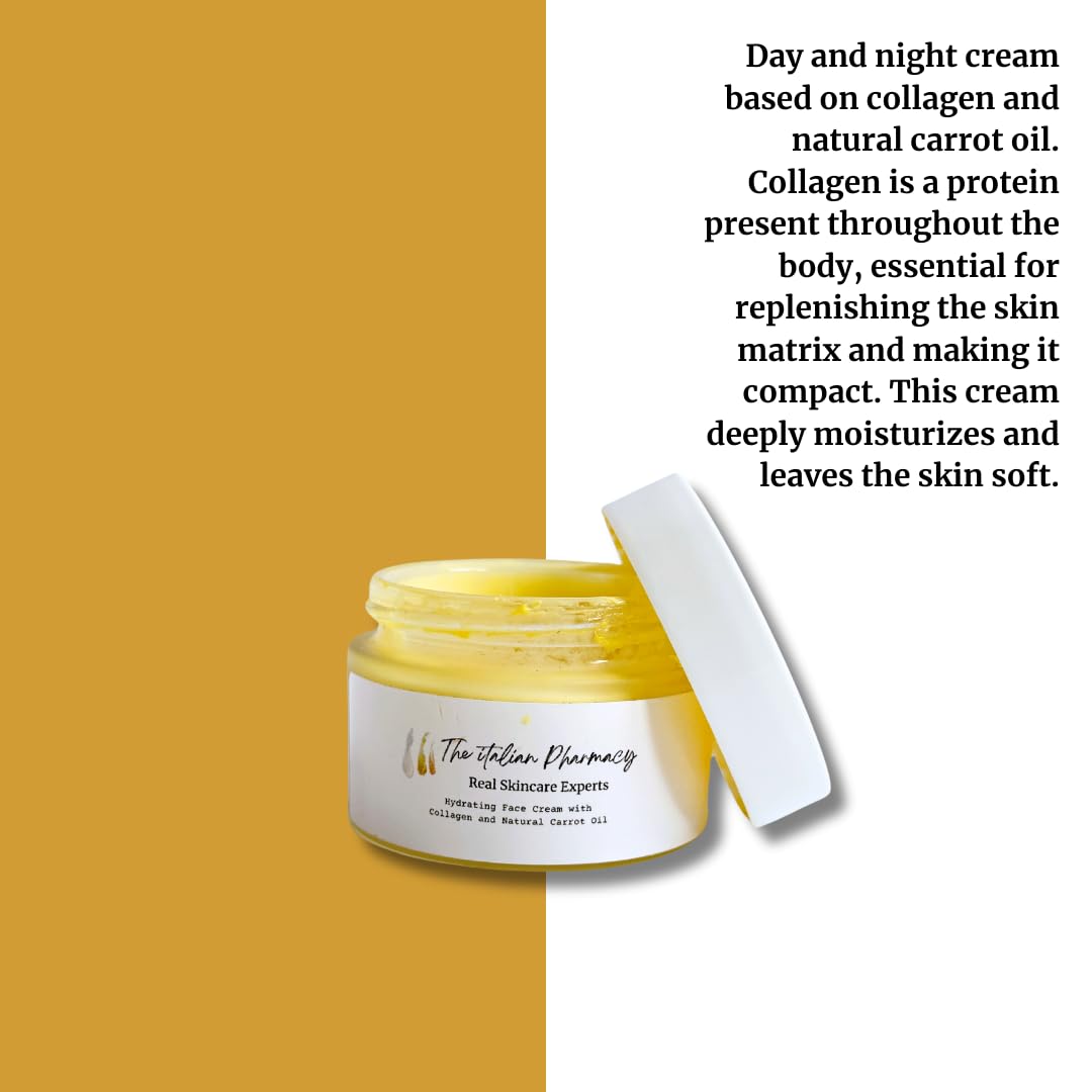 The Italian Pharmacy Face Moisturizer Anti Age Wrinkles Refines lines with Hyaluronic Acid Ginseng Extract Nourishing and Plumping Skin