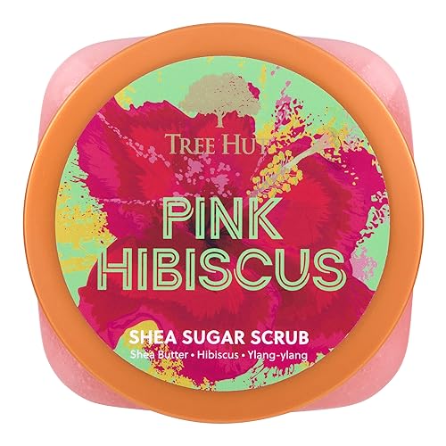 Tree Hut Pink Hibiscus Shea Sugar Exfoliating & Hydrating Body Scrub, 18 oz