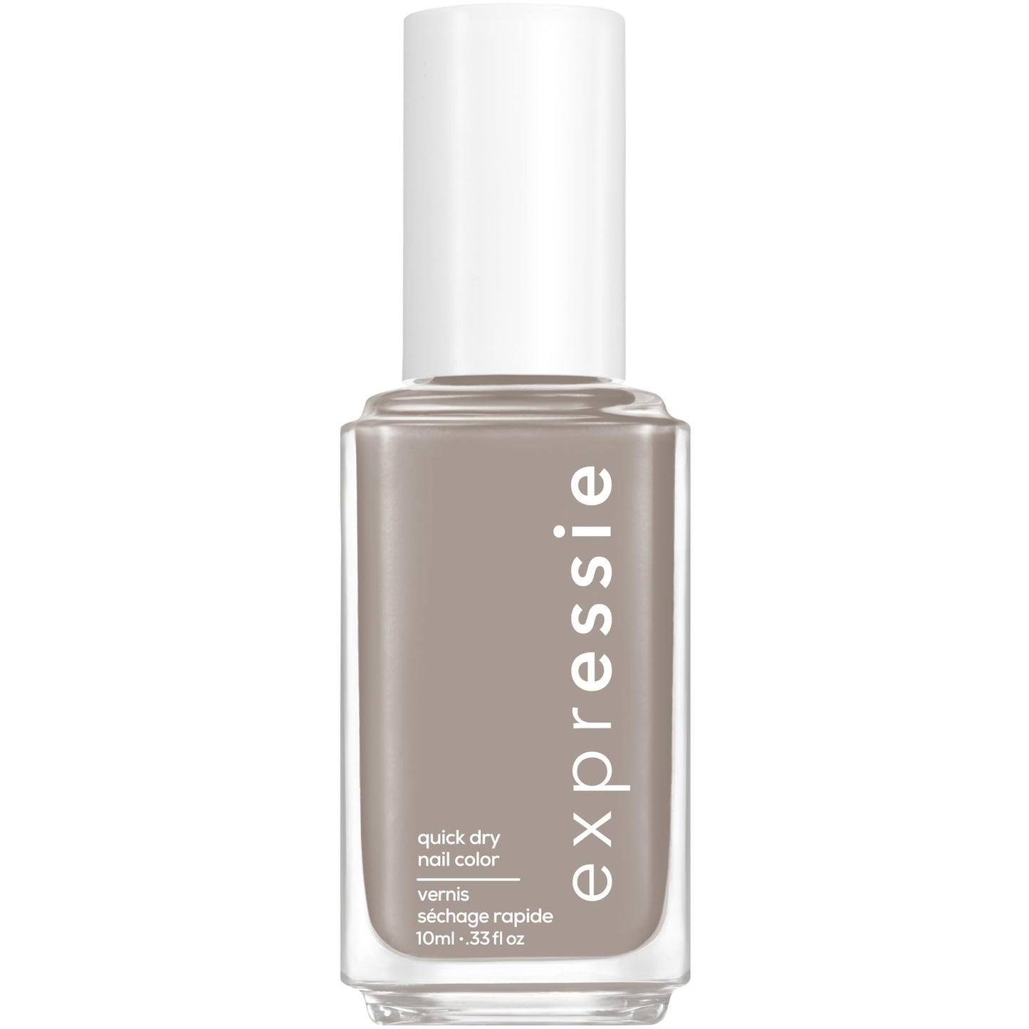 Essie expressie, Quick-Dry Nail Polish, 8-Free Vegan, Soft Gray, Binge-Worthy, 0.33 fl oz