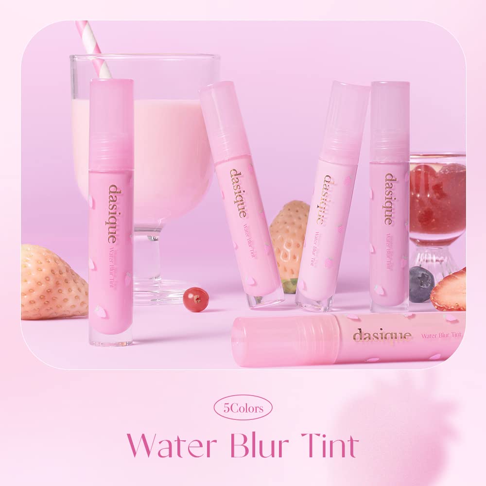 dasique Water Blur Tint #08 Chilling | Berry Smoothie Collection I Vegan, Cruelty-free I Non-sticky, Non-greasy, Watery Formula Transforming Into a Silky Finish