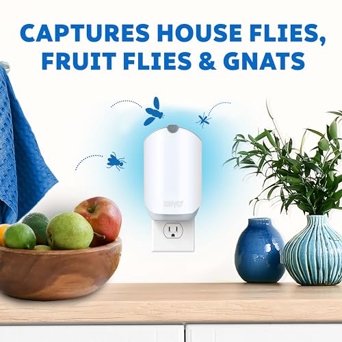 Zevo Flying Insect Trap Refill Cartridges, Fly Trap, Fruit Fly Trap (12 Refill Cartridges)