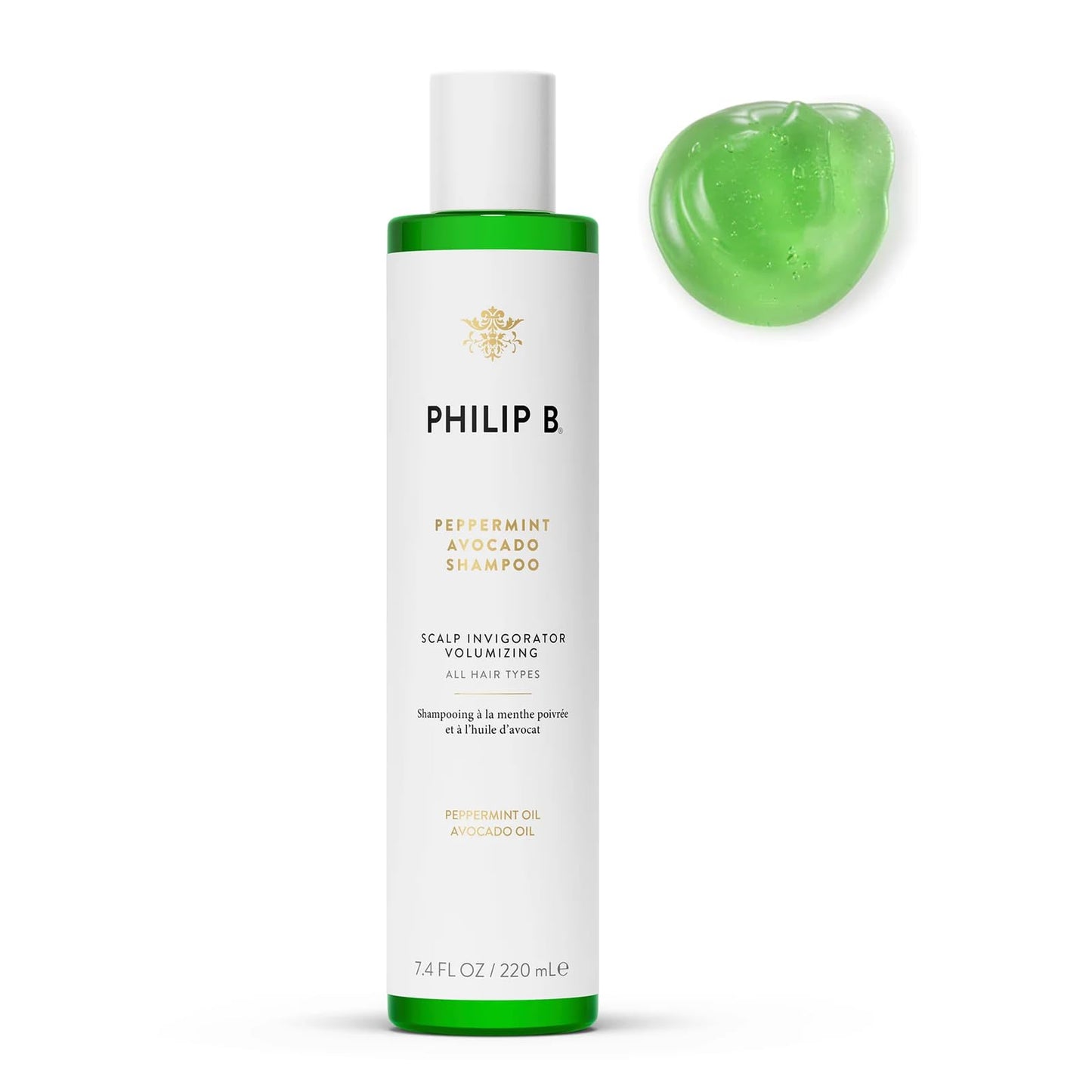 PHILIP B. Light-Weight Deep Conditioner 6 oz + Peppermint Avocado Shampoo 7.4 oz, Shampoo and Conditioner Set