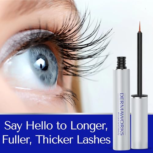 DERMAWORKS Lash Serum for Eyelash Growth - Eyelash Serum Growth - Eyelash Growth Serum - Eye Lash Serum Growth - Lash Growth Serum - Eyelash Enhancing Serum - Suero para Pestañas Crecimiento (XL)