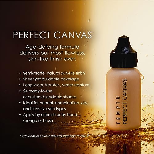 TEMPTU Perfect Canvas Hydra Lock Airbrush Foundation Starter Set, Tan/Deep & Airpod Pro Cartridge Bundle