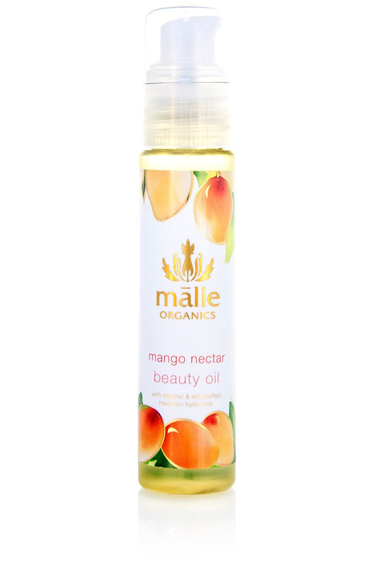 Malie Organics' Mango Nectar All Natural Organic Therapeutic Botanical Beauty Oil, Moisturization & Nourishment for any Any Skin Type