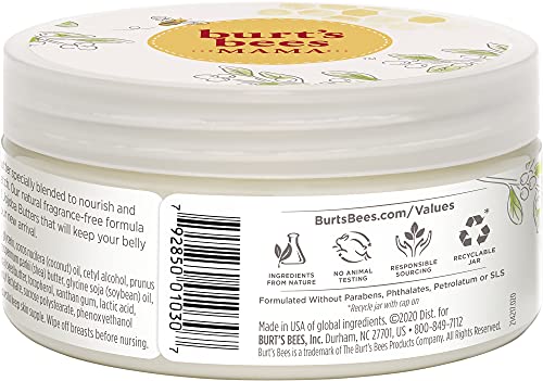 Burt's Bees Burt's Bees Mama Bee Belly Butter, Fragrance Free Lotion, 6.5 Ounce Tub, 6.5 ounces