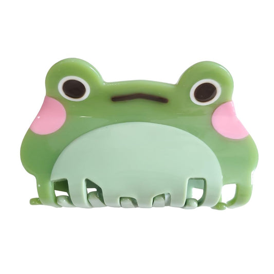 Cute Small Frog Hair Clips,Cellulose Acetate Hair Clips,Big Claw Clips for Girl,Hair Accessories