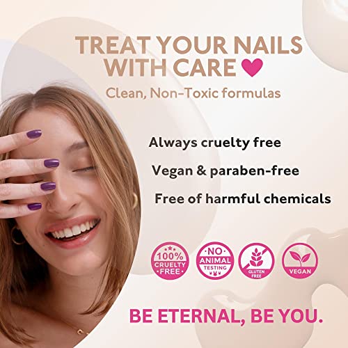 Eternal Glitter Nail Polish Set for Women (CHEERS) - Gold Nail Polish Set for Girls | Long Lasting & Quick Dry Nail Polish Kit for Home DIY Manicure & Pedicure | Made in USA, 13.5mL (Set of 5)