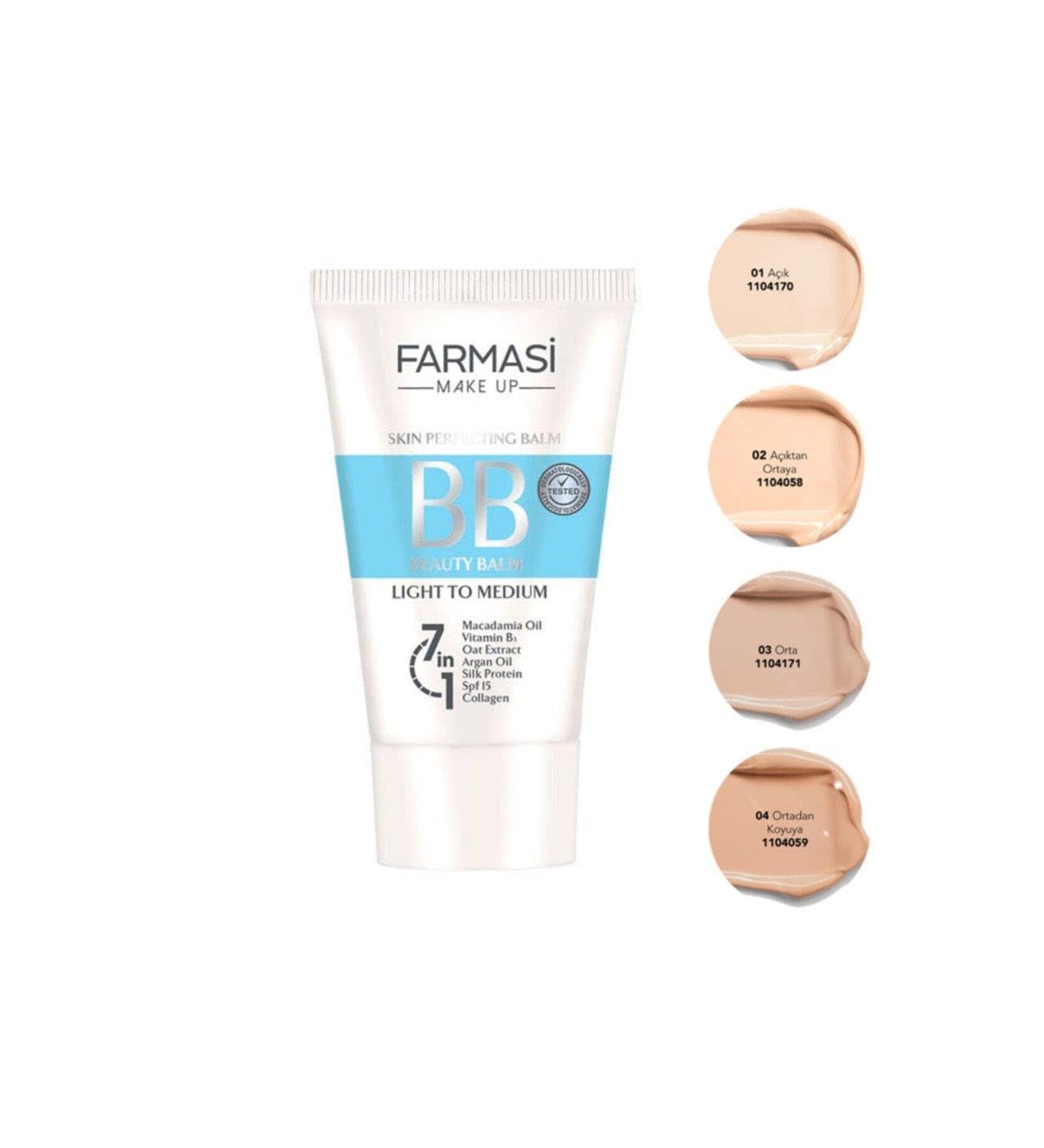 Farmasi Make Up Bb Cream 50 Ml (2018) Light No:01