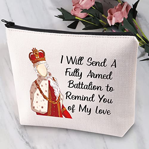 JYTAPP Hamilton Musical Broadway Makeup Bag Hamilton Gift Hamilton Fans Gift I Will Send A Fully Armed Battalion to Remind You of My Love Cosmetic Bag