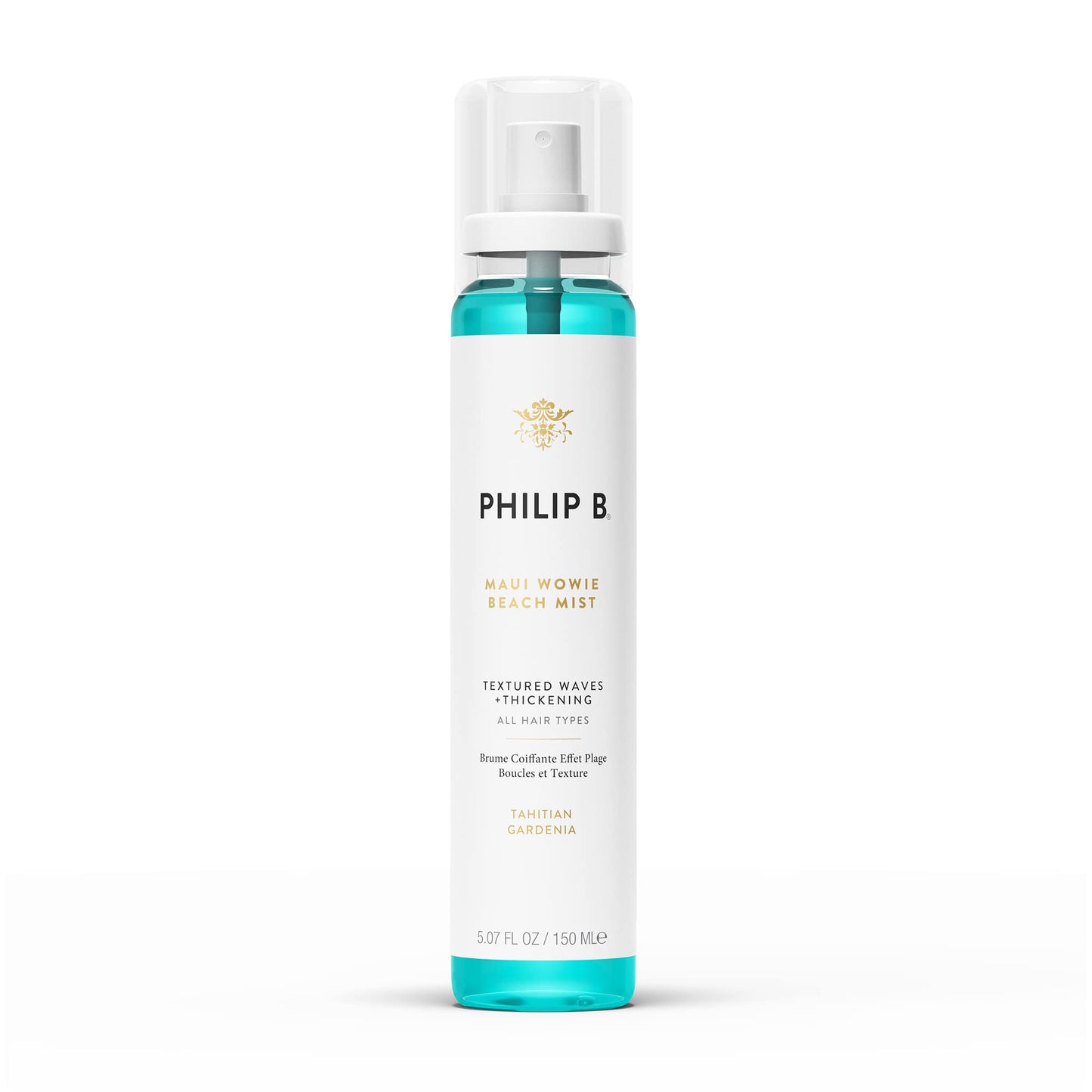 PHILIP B. Maui Wowie Beach Mist 5.07 oz - Texturizing Hair Mist, Boosts Appearance of Volume & Bouncy Waves, Infused with Botanical Moisturizers, Sea Salt, Coconut & Aloe Vera