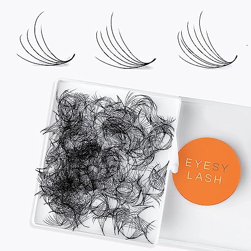 Eyesy Lash 500 Camellia Lash Extensions | 5D 0.07 Size 7-9-11mm Curl C | American Volume Lash Multiple Lengths Eyesy Eyelash Extension Pestanas Pelo A Pelo Create Depth, Textured, Layered Effect