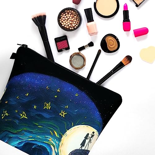 Noozion Makeup Bag for Purse Cute Cosmetic Bag Travel Toiletry Bag Pouch Waterproof Organizer Bag for Women Girls (sunflower)