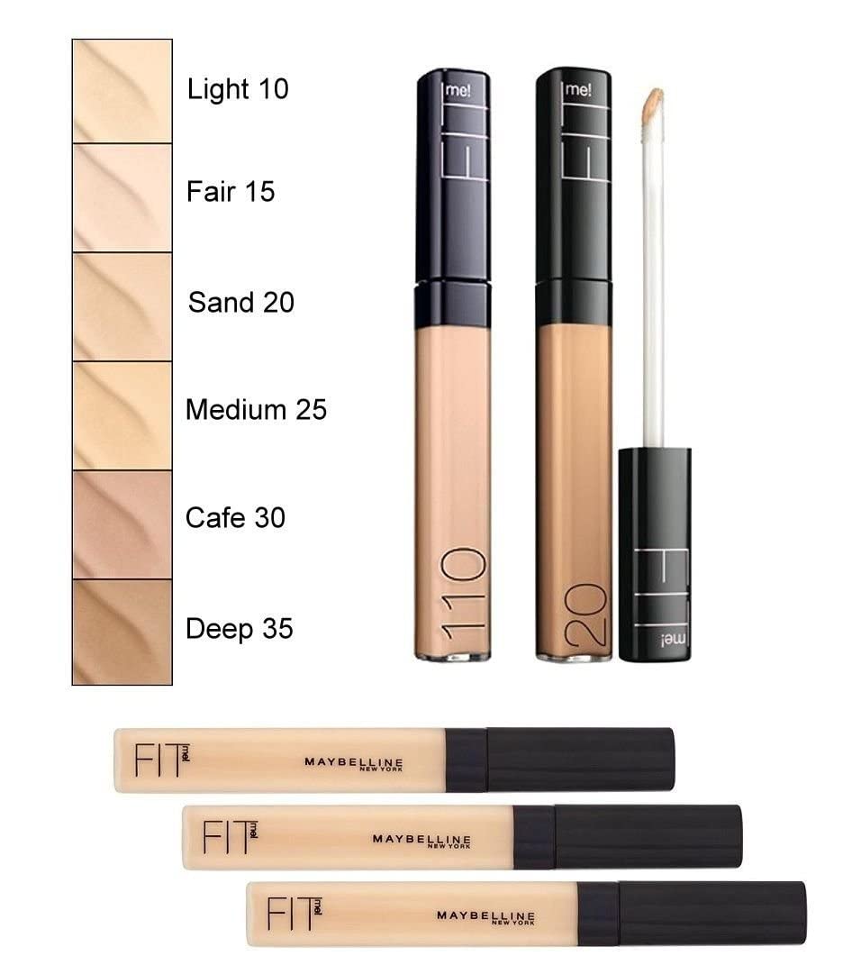 Maybelline New York Fit Me! Concealer, Fair [10], 1 ea (Pack of 2)