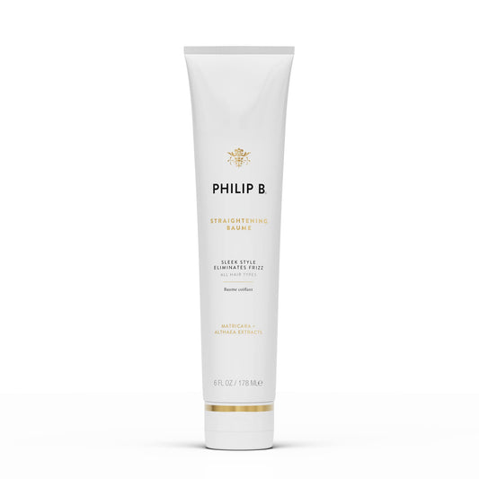 PHILIP B Straightening Baume 6 oz. (178 ml) | Non-Chemical Straightening Treatment to Achieve a Straight, Sleek, Frizz-Free Style