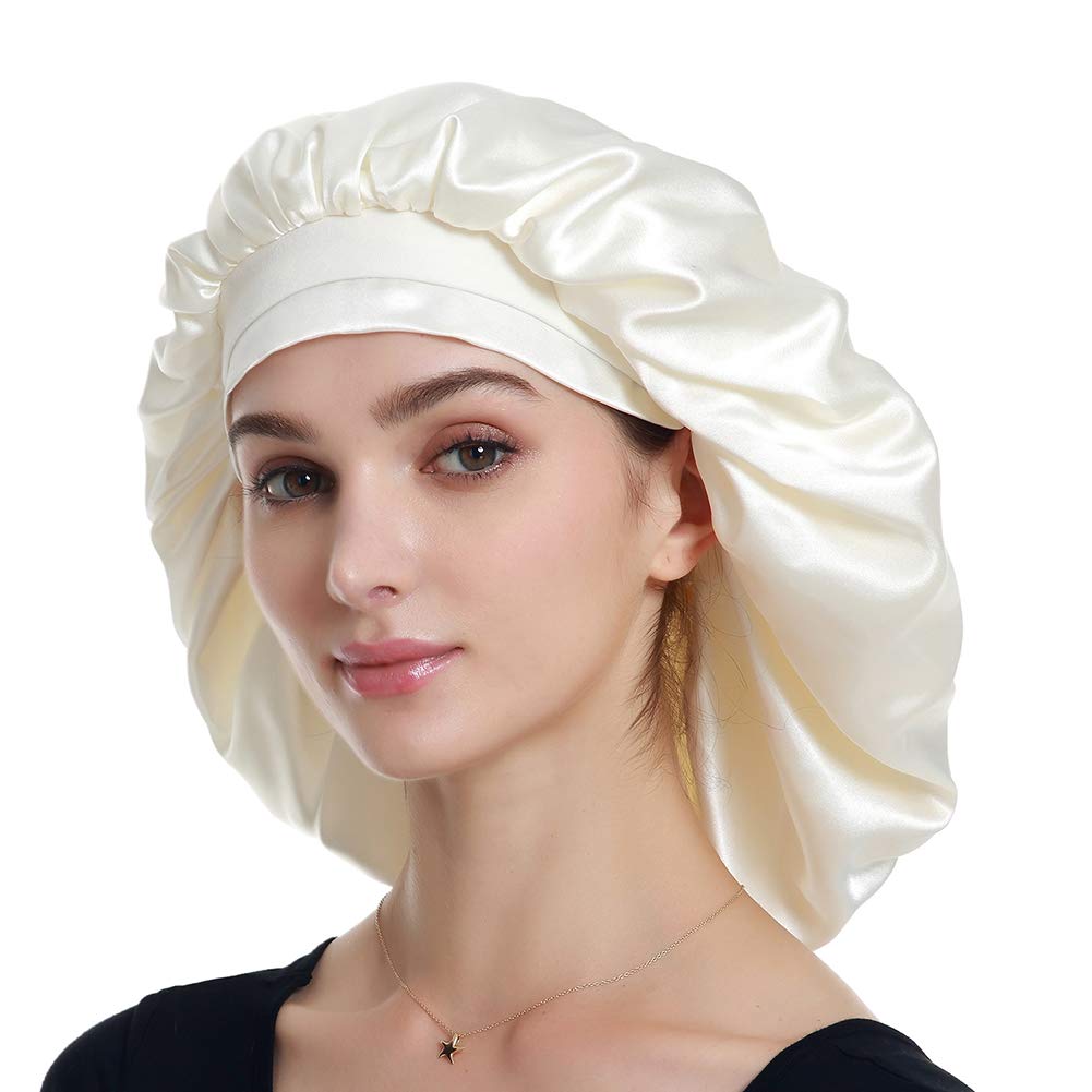 Jumbo Satin Bonnet for Natural Hair Braids Satin Stocking Cap