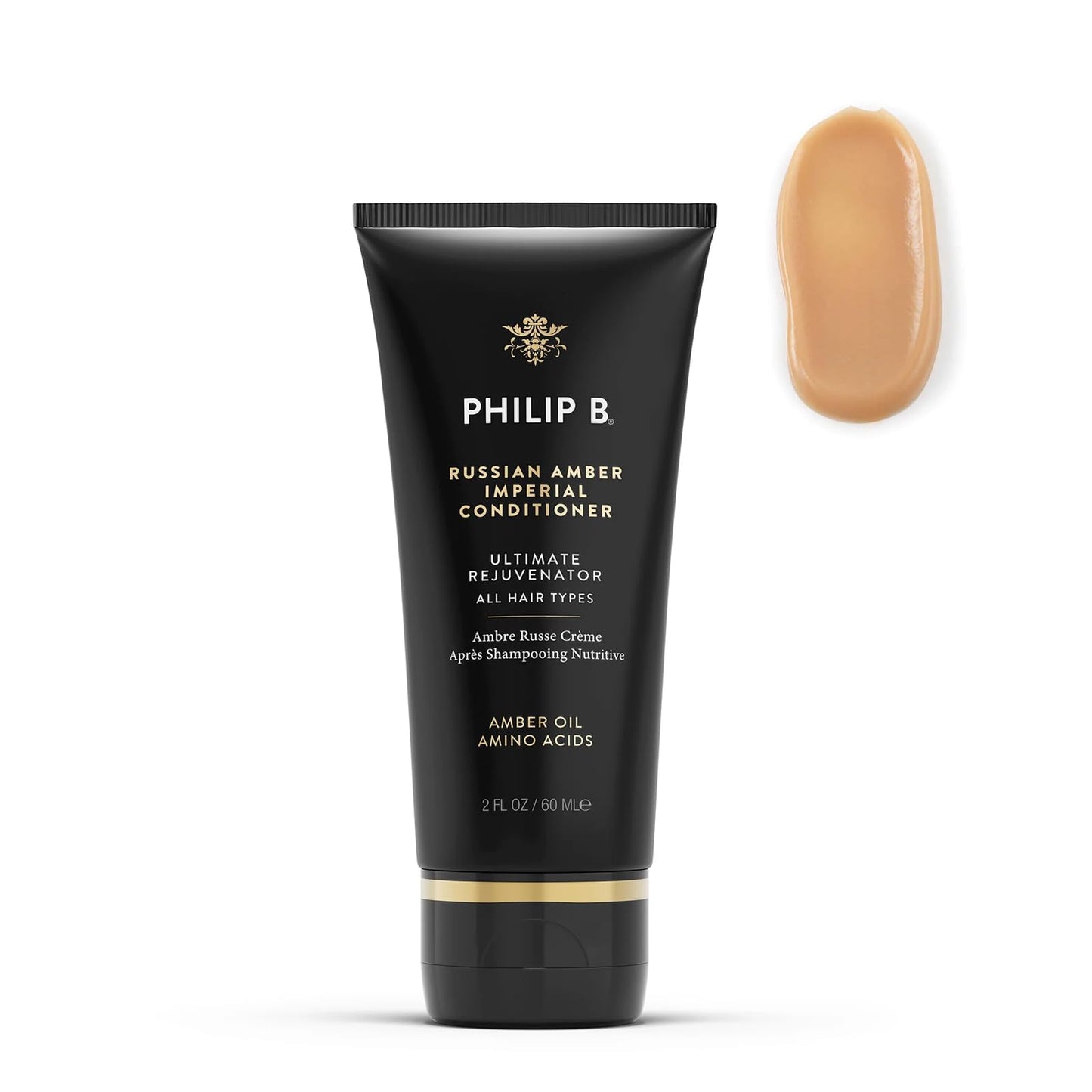 PHILIP B Russian Amber Imperial Conditioner 2 oz. (60 ml) | Restorative, Color-protective, Weightless Hydration