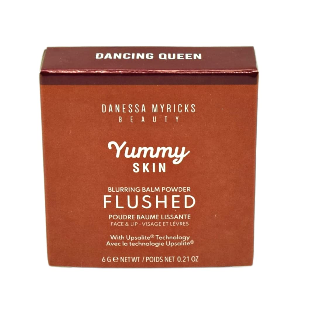 Danessa Myricks Beauty Yummy Skin Blurring Balm Powder Flushed - Matte Color for Cheek & Lip Dancing Queen