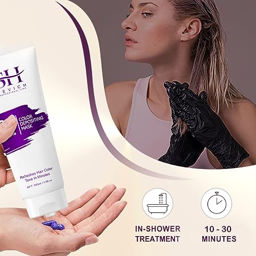 Joyful Young Color Depositing Hair Mask for Men and Women | Hair Color Refreshing Conditioner | Natural Vegan Ammonia Free (BLUE)