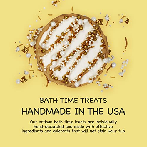 Birthday Cake Bath Bomb Gift Set 13 oz Each XXL Handcrafted Ultra-Moisturizing Coconut Oil, Shea, Kaolin Clay Soften Moisturize Dry Skin Perfect Handmade Birthday Gifts (Brown Sugar Vanilla Cake)