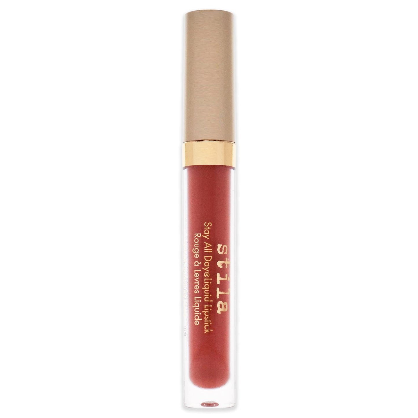 Stila Stay All Day Liquid Lipstick, Matte Long-Lasting Color Wear, No Transfer or Bleed Hydrating & Lightweight with Vitamin E & Avocado Oil for Soft Lips Palermo, .10 Fl. Oz