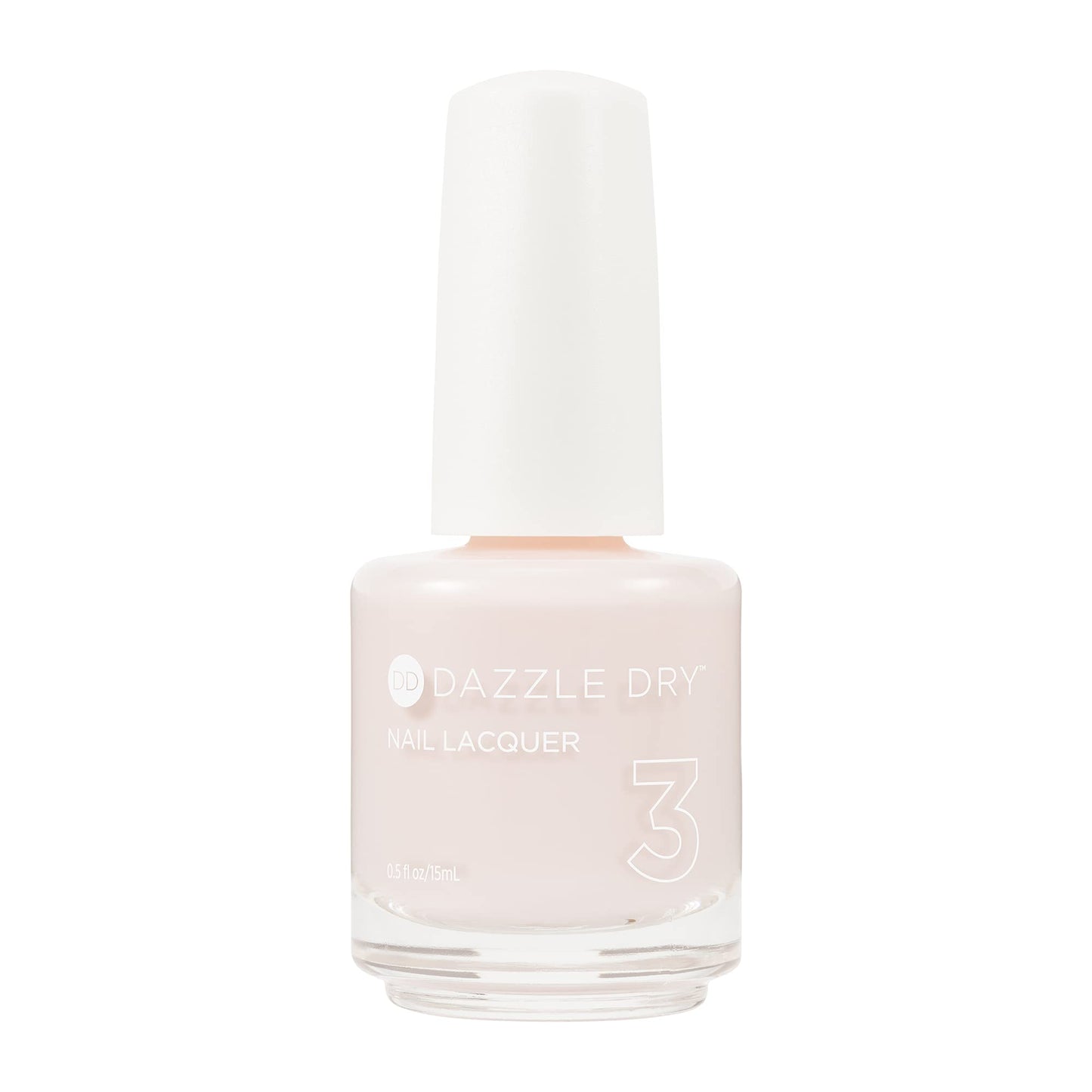 Dazzle Dry Nail Lacquer (Step 3) - Touch of Love - A semi-sheer pale chalky pink. (0.5 fl oz)