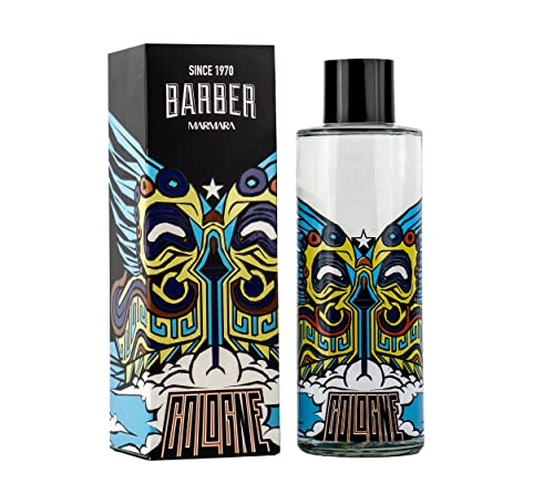 BARBER MARMARA PUERTO RICO Limited Edition Eau de Cologne 500 ml Men's Fragrance Water Glass Bottle Gift Packaging Men's Perfume Aftershave Men Cologne Barber 8% Fragrance Oil