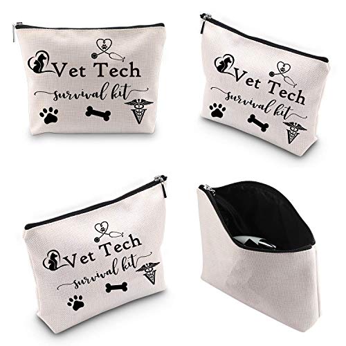 WCGXKO Veterinary Technician Gift Vet Tech Survival Kit Portable Travel Accessories Toiletry Bag Makeup Bag (ADR ERA)