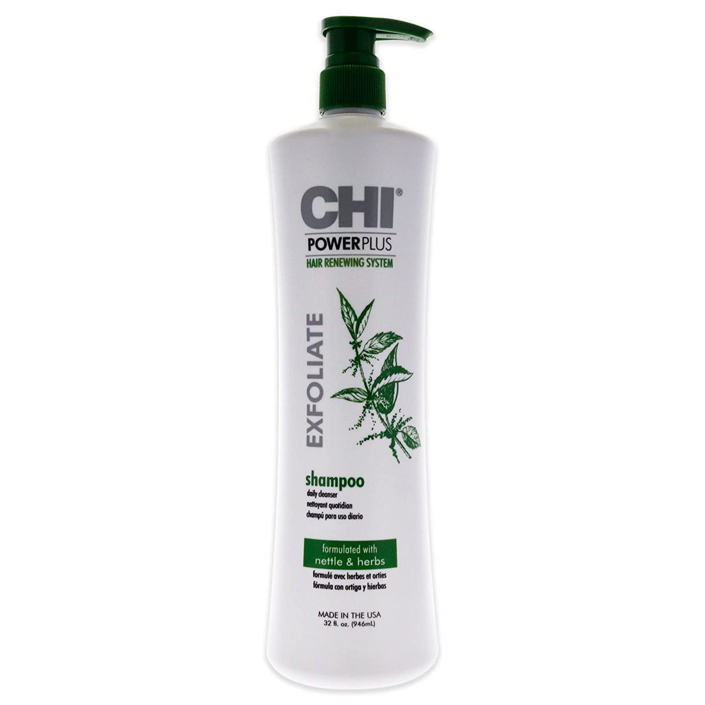 CHI Powerplus Scalp Renew System Exfoliate Shampoo, 32 Fl Oz