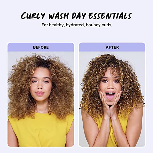 COLOR WOW Curl Wow Coco-motion Lubricating Conditioner & Curl Wow Hooked 100% Clean Shampoo with Root-Locking Technology