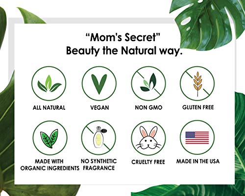 Mom's Secret Lily Natural Organic Lip Gloss, Vegan, Gluten Free, Cruelty Free, Made in the USA, 0.28 oz./8 g. (Saltwater Kisses)