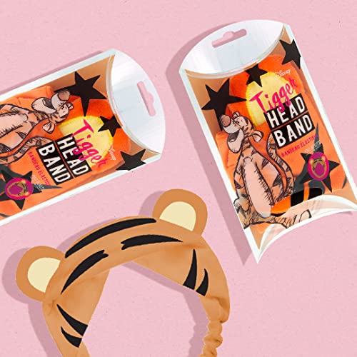 MAD Beauty Disney Make-Up Headband, Elasticated, Keeps Hair Neatly Tucked Away Out of Face, Comfortable, Soft, Use While Doing Make-Up, Applying Creams, or Face Masks (Tigger 2)