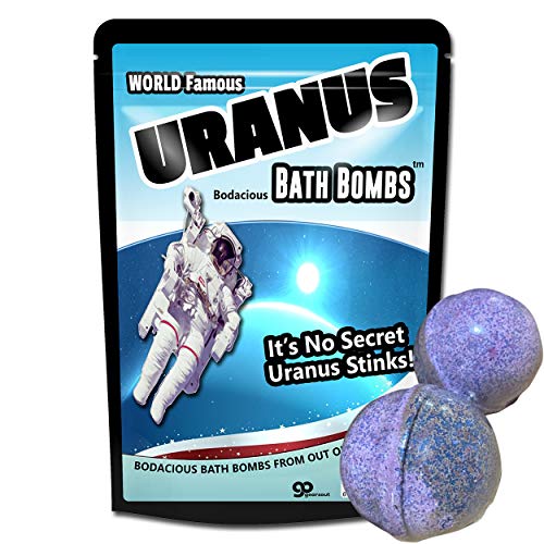 Uranus Bath Bombs XL Fizzers Funny Space Gags for Teen Boys Weird Gags for Men Uranus Jokes Stocking Stuffers for Friends Fun White Elephant Ideas Secret Santa Stocking Ideas for Teens Easter