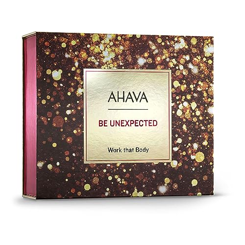 AHAVA Work that Body Gift Set - Includes Mineral Body Lotion, Mineral Hand Cream & Mineral Shower Gel, Enriched with Exclusive Dead Sea Mineral Blend Osmoter, 3 x 3.4 Fl.Oz