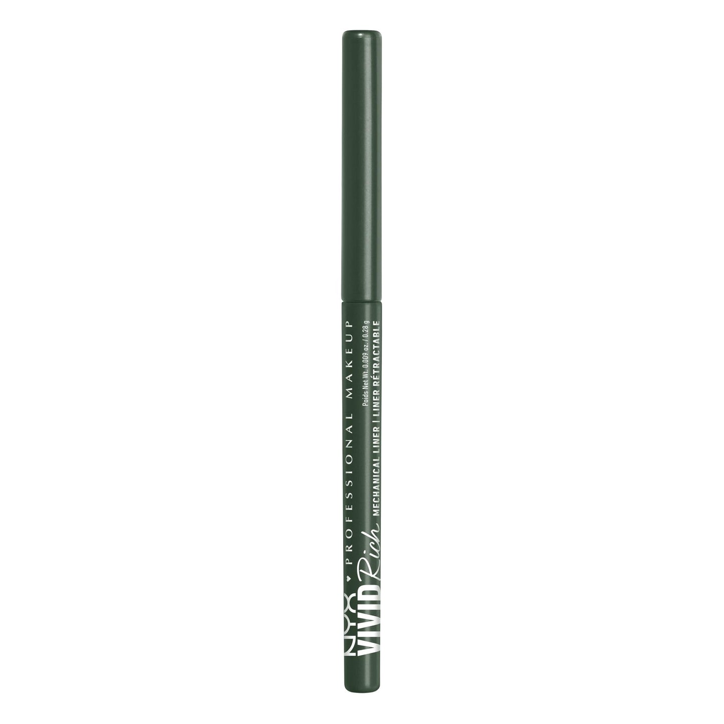 NYX PROFESSIONAL MAKEUP Mechanical Eye Pencil, Vivid Rich Mechanical, Creamy Retractable Eyeliner - Emerald Empire, Emerald Green Eyeliner