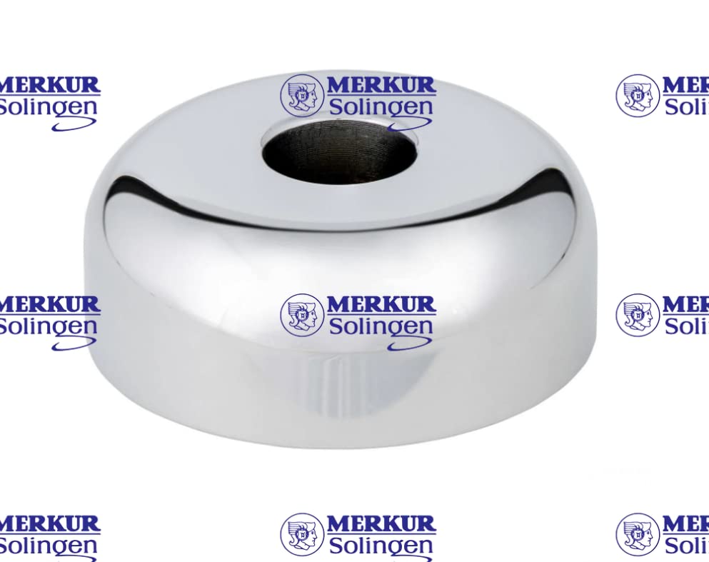 MERKUR Shaving Stand Gloss Chrome 4006 | Non-Slip with Straight Cut | Ideal for Wet Shaving | Brass | Made in Germany