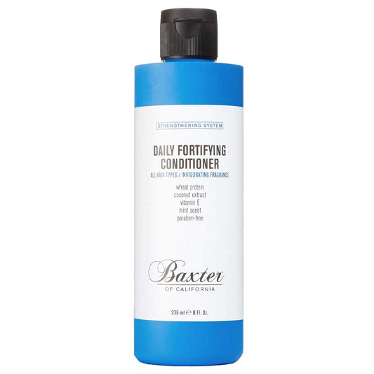 Baxter of California Daily Fortifying Conditioner for Men | All Hair Types | Moisturizes and Detangles | Fresh Mint Scent | 8 oz.