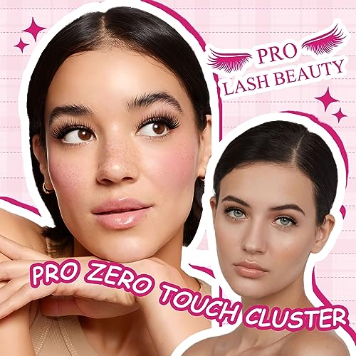 Lash Clusters, 120 Pcs Individual Cluster Lashes DIY Lash Extension Zero Touch-C-10-18mix Eyelash Clusters Volume Wispy Lashes Super Thin Band Reusable Soft & Comfortable(Tufted-D-10-18 mix)