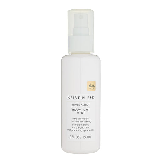 Kristin Ess Heat Protection Blow Dry Spray for Hair - Frizz Control + Anti-Humidity - Thermal Heat Protectant & Blowout Spray 450 Degrees - Adds Shine, Smooths, & Anti-Frizz - Pear Fragrance