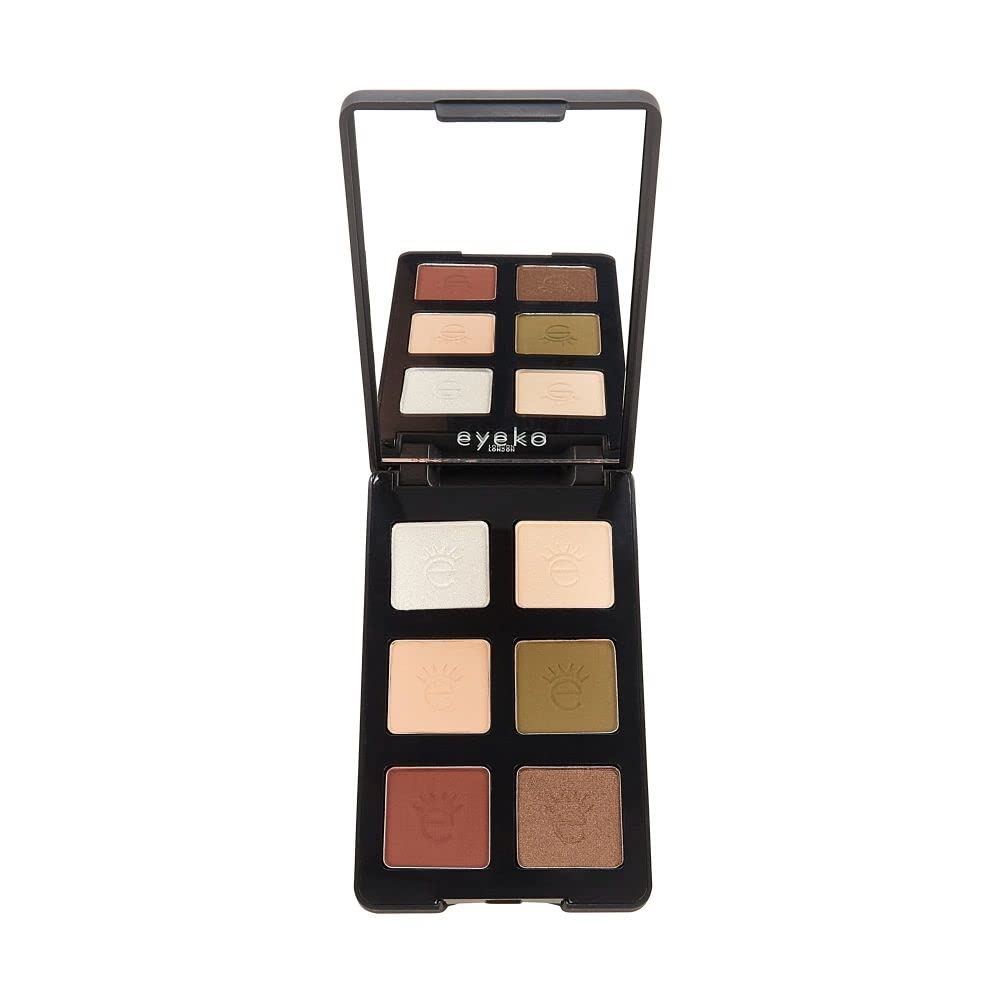 Eyeko Limitless Eyeshadow Palette 1 - High Pigment - 6 Shades - Blendable Light Nude Shades and Soft Shimmers - Vegan