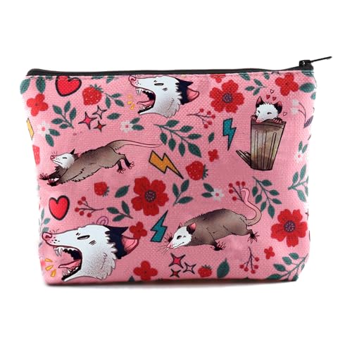 XYANFA Opossum Gifts For Women Possum Makeup Bag Possum Gifts For Opossum Lovers Opossum Cosmetic Bag (Opossum Tote Bag)